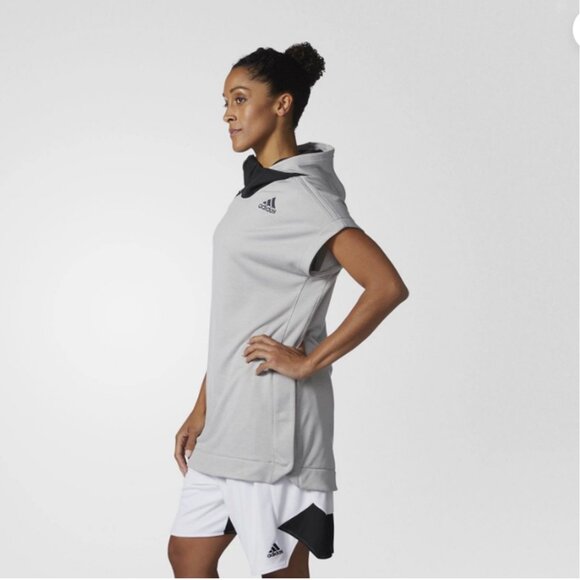 Adidas Basketball Shooter Sleeveless Hoodie - Picture 2 of 10